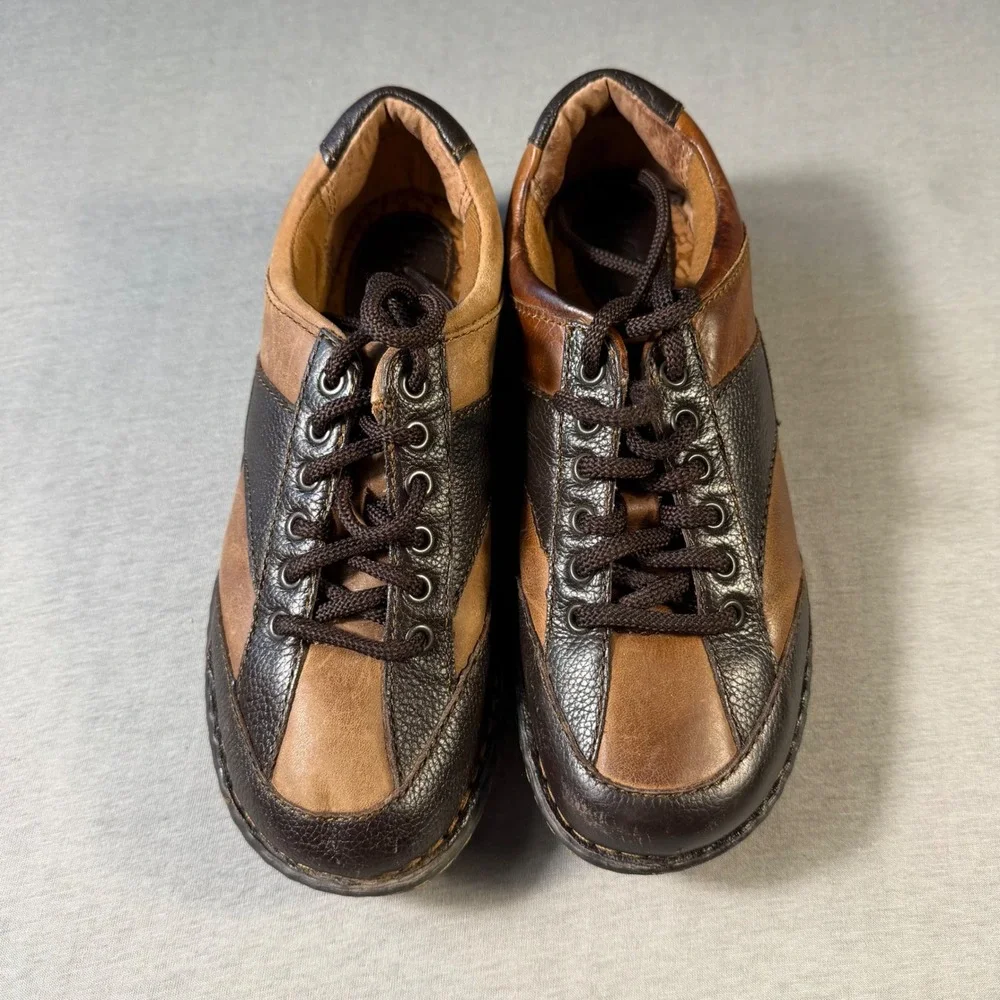 b.o.c. Born Concept Women's Brown Leather Lace Up Oxford Shoes C47835 Size 7 38